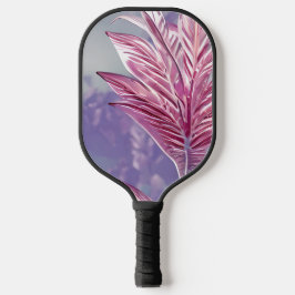Schitterend roze lederen lederen patroon pickleball paddle