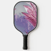 Schitterend roze lederen lederen patroon pickleball paddle (Achterkant)