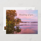 Schitterend roze ochtenddenken aan je Briefkaart (Voorkant / Achterkant)