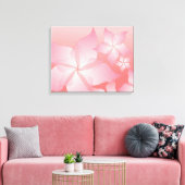 Schitterend Roze/Perzische Floral Verpakt Canvas (Insitu (Woonkamer))