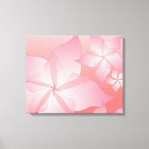 Schitterend Roze/Perzische Floral Verpakt Canvas Afdruk