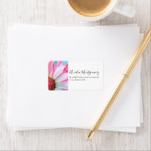 Schitterend Roze ventilator Sluiten Foto Label (Insitu)