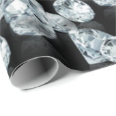 Schitterend ruitvormig zwart glazen cadeau cadeaupapier (Rol Hoek)