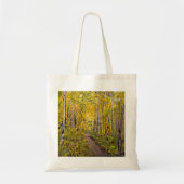 Schitterend Schilderachtig najaar spoor in Aspen T Tote Bag (Voorkant)