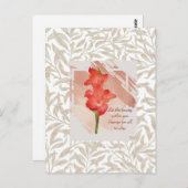 Schitterend Sinaasappel    Lijst Canvas Briefkaart (Voorkant / Achterkant)