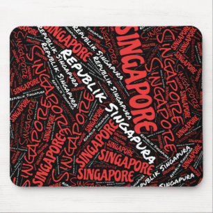 Schitterend Singapore vlag Colors Patriotic Muismat