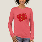 Schitterend, Sterren Kerstfeest Tri-Blend Shirt (Voorkant)