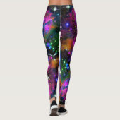 Schitterend sterveld over alle gedrukte Leggings (Achterkant)