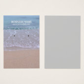 Schitterend strand-beeldscherm visitekaartje (Voorkant /achterkant)