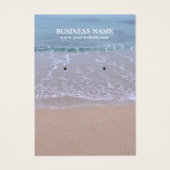 Schitterend strand-beeldscherm visitekaartje (Voorkant)
