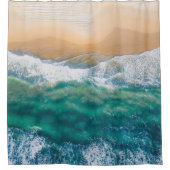 Schitterend strand kristalblauw zee douchegordijn (Voorkant)
