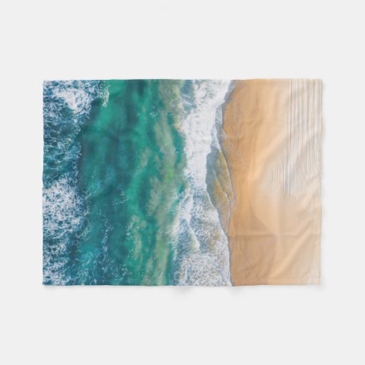 Schitterend strand kristalblauw zee fleece deken (Voorkant (Horizontaal))