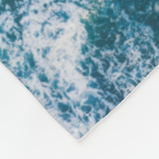 Schitterend strand kristalblauw zee fleece deken (Hoek)