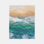 Schitterend strand kristalblauw zee fleece deken (Voorkant)