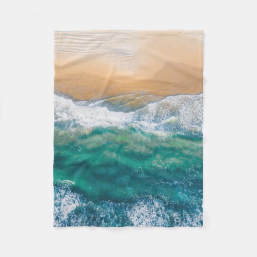 Schitterend strand kristalblauw zee fleece deken (Voorkant)