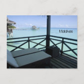 Schitterend strand op de maldiven briefkaart (Voorkant)