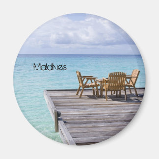 Schitterend strand op de maldiven magneet