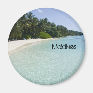 Schitterend strand op de maldiven magneet