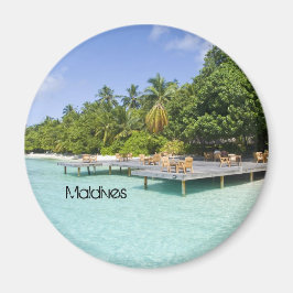 Schitterend strand op de maldiven magneet