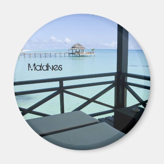 Schitterend strand op de maldiven magneet (Voorkant)