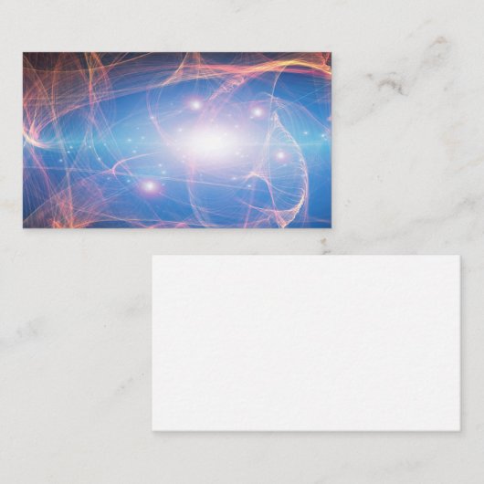 Schitterend stromend licht Abstract Visitekaartje (Voorkant / Achterkant)