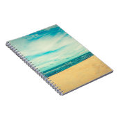 Schitterend tropisch strand en zee landschap notitieboek (Rechterzijde)