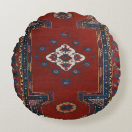 Schitterend Turks traditioneel tapijt Rond Kussen