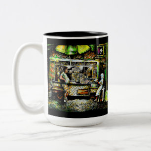 Schitterend Tweekleurige Koffiemok