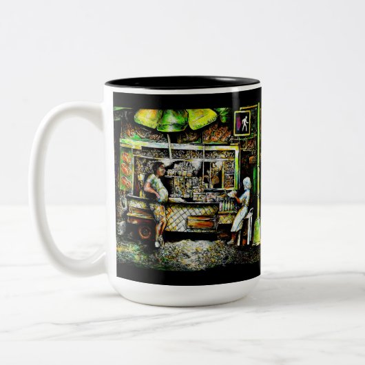 Schitterend Tweekleurige Koffiemok (Links)
