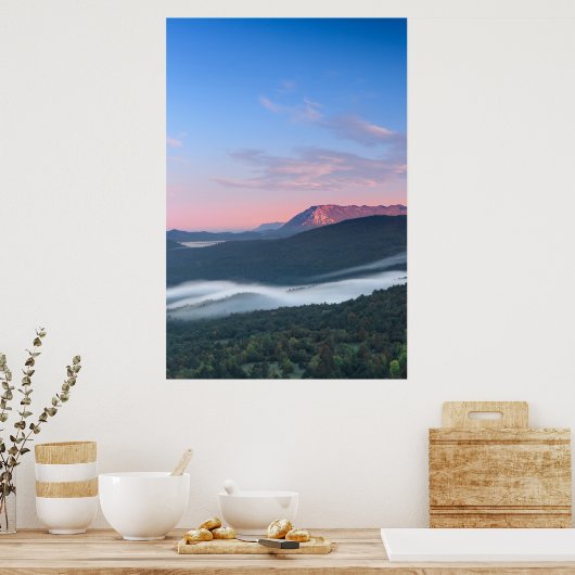 Schitterend uitzicht op Nanos van Šilentabor Poster (Keuken)