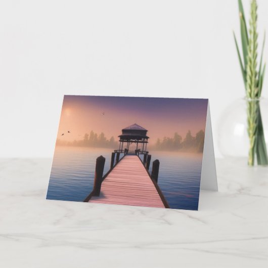 Schitterend uitzicht van het landschap van de have bedankkaart (Voorkant)