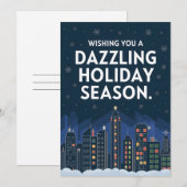 Schitterend vakantieseizoen - Kerstvakantie Kaart (Voorkant / Achterkant)