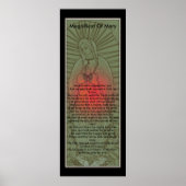 Schitterend van de blote Maagd Mary Poster (Voorkant)