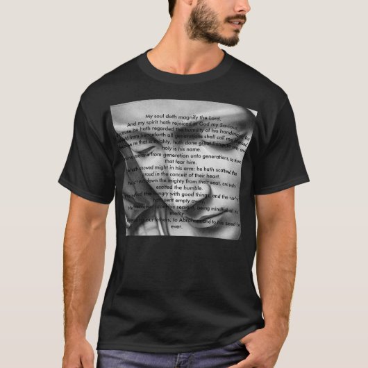 Schitterend van de blote maagd Mary T-shirt (Voorkant)