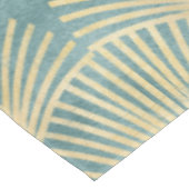 Schitterend ventilatorpatroon, blauwgroen goud, Ar Tafelkleed (Gekanteld)