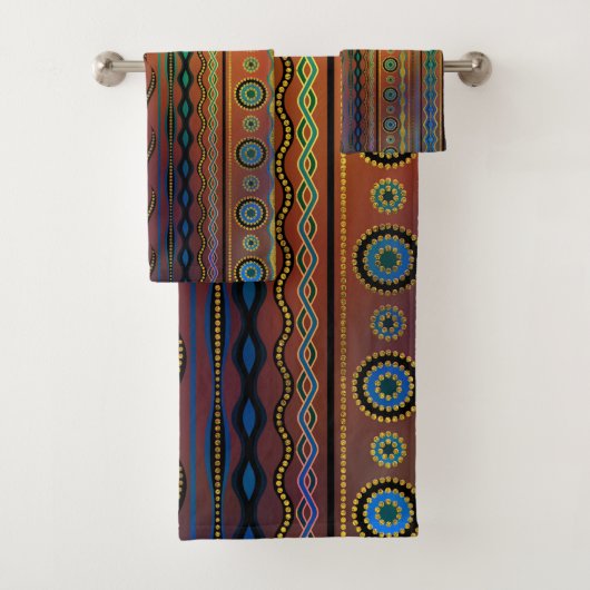 Schitterend vertaald tribaal patroon bad handdoek (Insitu)