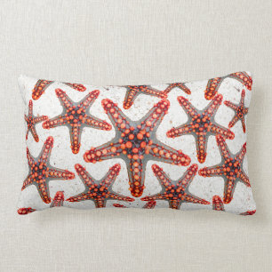 Schitterend vibrant Red Starfish Sand Ocean Sealif Kussen