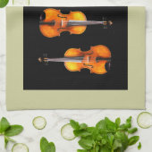 Schitterend Violin/Viola Kitchen Towel Design Theedoek (Gevouwen)