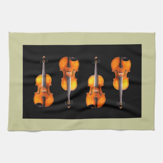 Schitterend Violin/Viola Kitchen Towel Design Theedoek (Horizontaal)