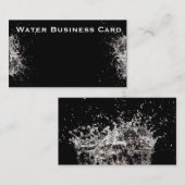 Schitterend visitekaartje van waterspatten (Voorkant / Achterkant)