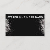 Schitterend visitekaartje van waterspatten (Voorkant)