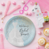 Schitterend Vrijgezellenfeest - Baby Blue Papieren Bordje (Feest)