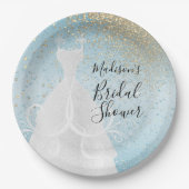 Schitterend Vrijgezellenfeest - Baby Blue Papieren Bordje (Voorkant)