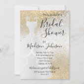 Schitterend Vrijgezellenfeest - Witte en gouden gl Kaart (Voorkant)