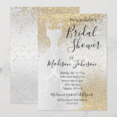 Schitterend Vrijgezellenfeest - Witte en gouden gl Kaart (Voorkant / Achterkant)