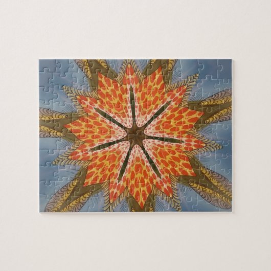 Schitterend vrouwelijk Afrikaans ontwerpdier Legpuzzel (Horizontaal)