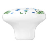 Schitterend waterverf-snijbloem keramische knop (Zijkant)