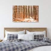 Schitterend winterbos met sneeuw canvas afdruk (Insitu (Slaapkamer))