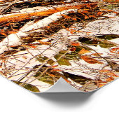 Schitterend winterbos met sneeuw poster (Hoek)