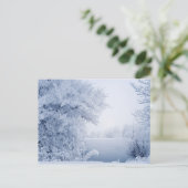 Schitterend winterlandschap briefkaart (Staand voorkant)